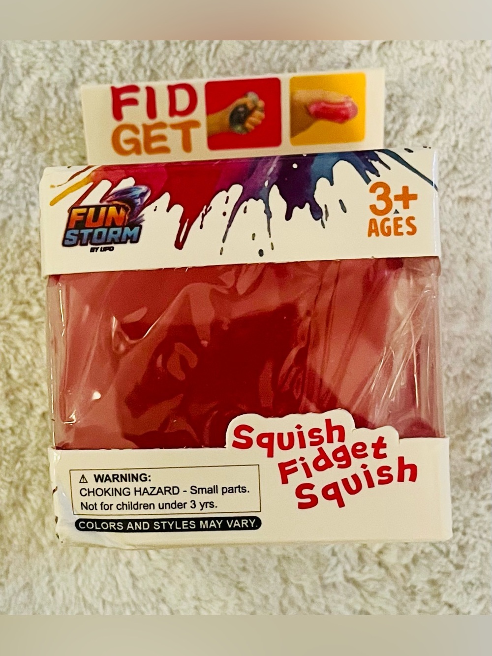 Fun Storm Squish Fidget Squish - Red